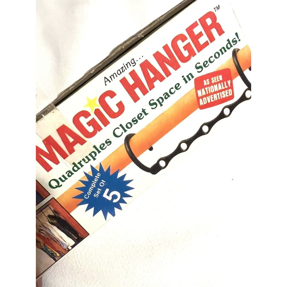 5 Pc Space Saver Hangers Closet Organizer Magic Hangers 5 In 1 NEW As Seen On TV